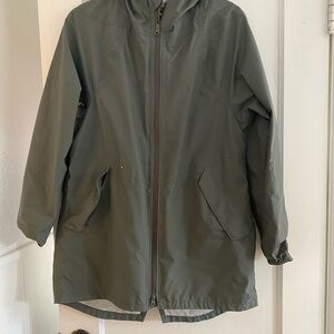Prana Olive Green Women's Rain Jacket